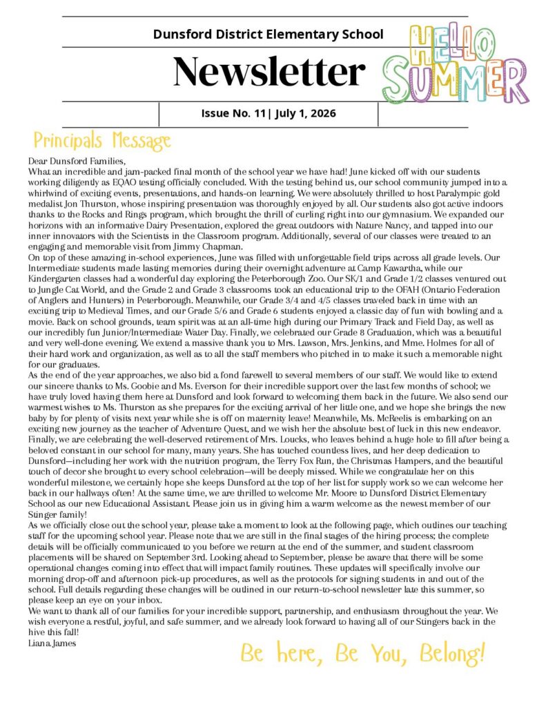 July Newsletter